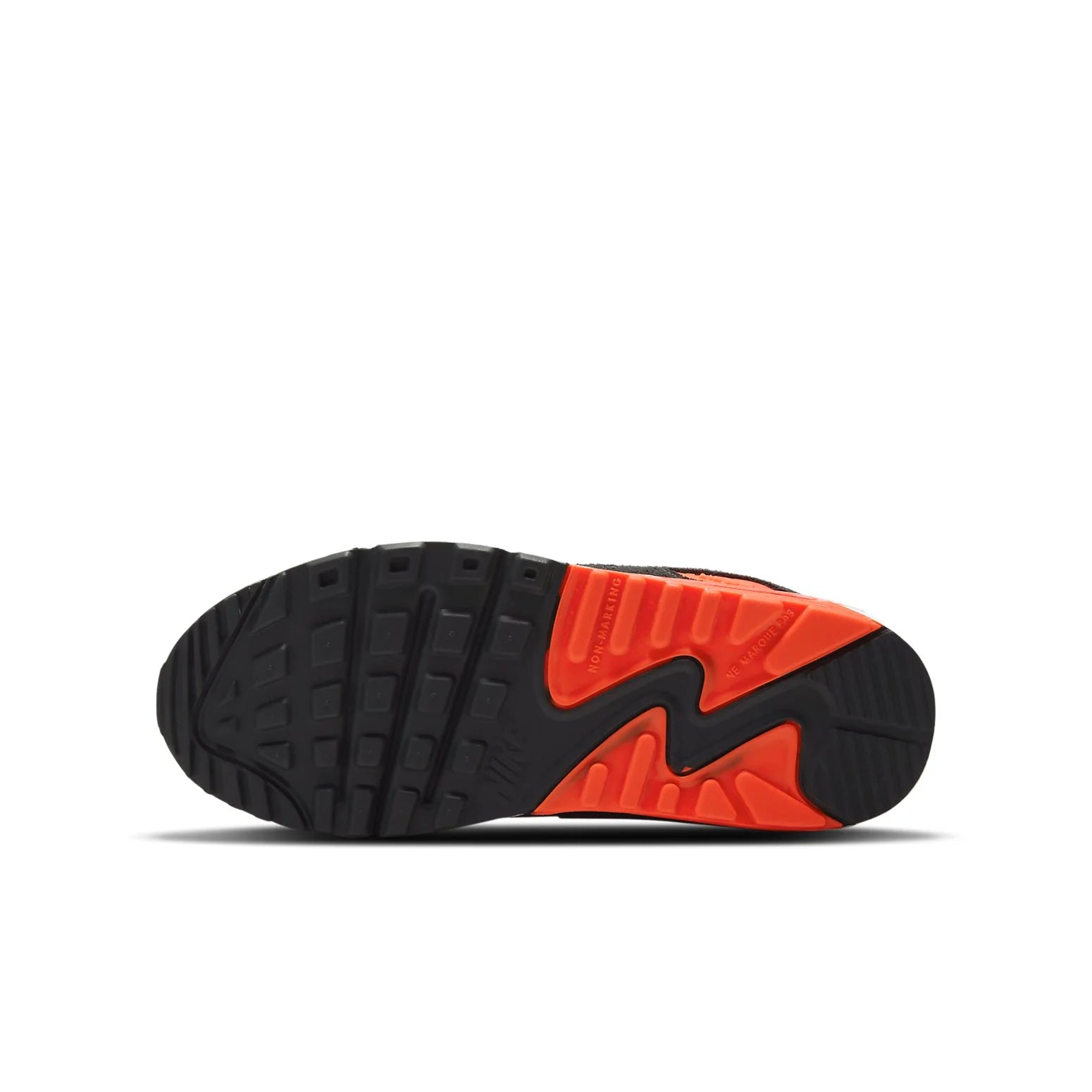 (GS) Nike Air Max 90 Leather 'Football Grey Bright Crimson' CD6864-012