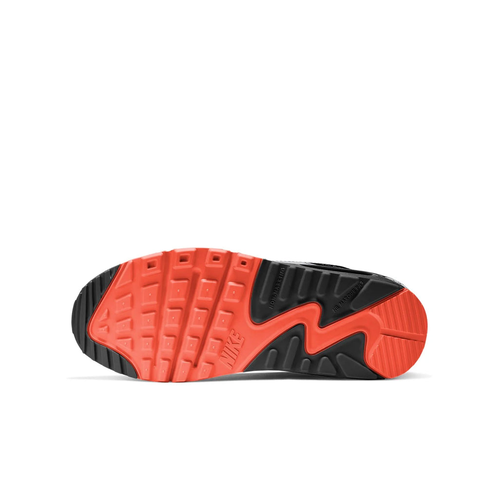 (GS) Nike Air Max 90 Leather 'White Turf Orange Speckled' CD6864-110