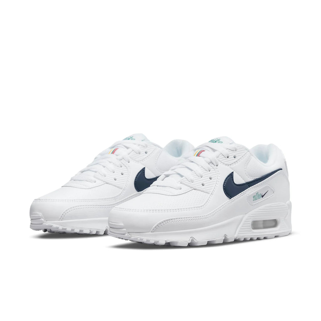 (WMNS) Nike Air Max 90 'White Racer Blue' DH1316-101