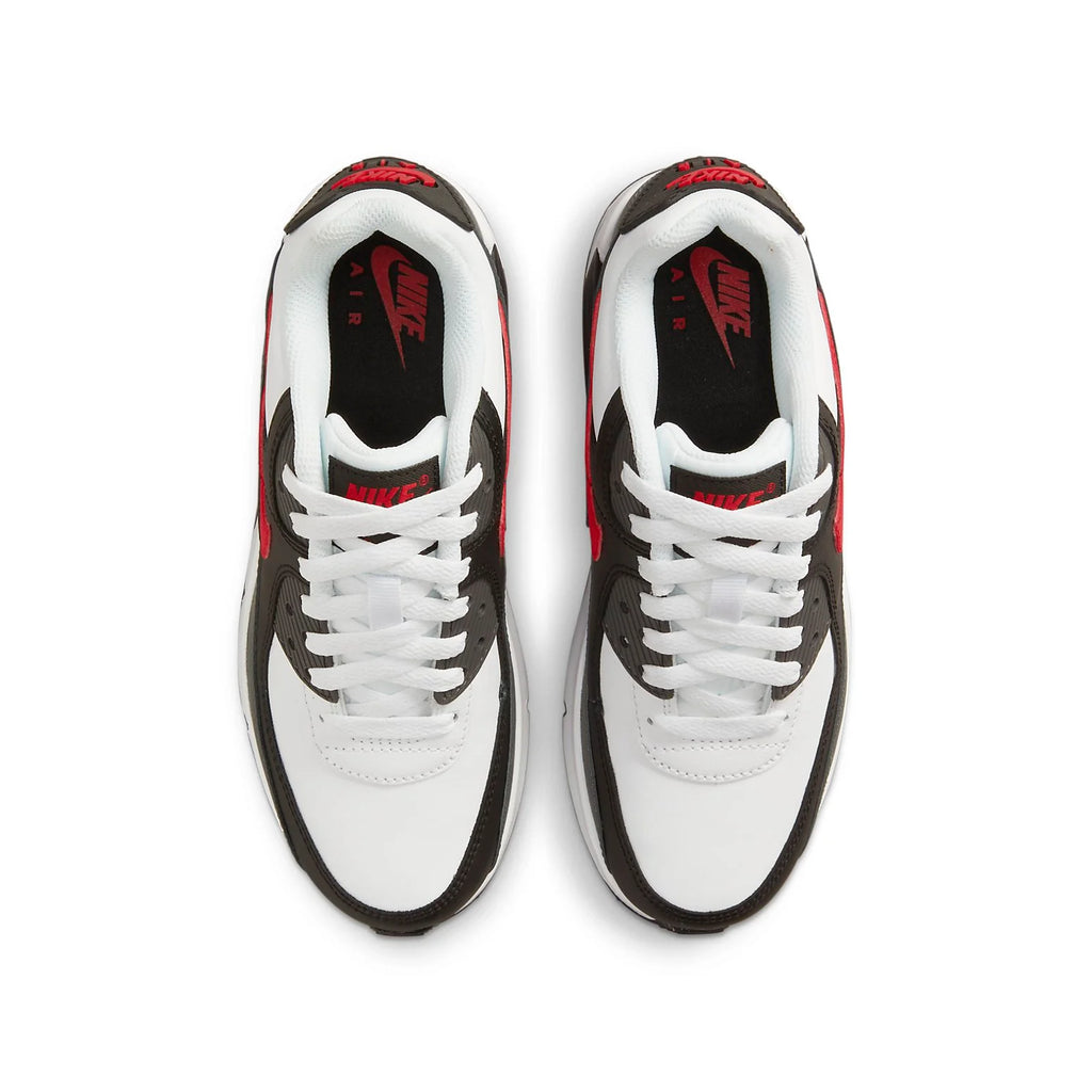 (GS) Nike Air Max 90 Leather 'Iron Grey University Red' CD6864-113